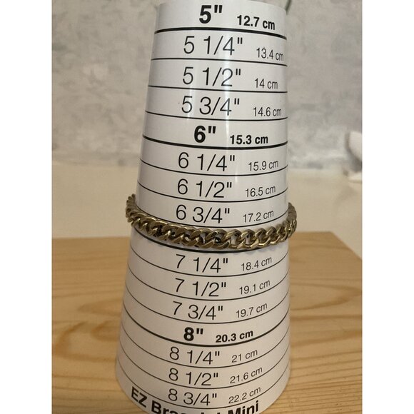 Gold-Tone Chain & Link Bracelet For Women 7 Inch - Picture 2 of 4